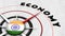 India Globe Sphere Flag and Compass Concept Economy Titles