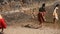 INDIA, GOA - 2012: Indian children girls play in the water