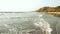 India Goa beach Seaside panorama view.