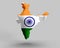 india map country national person people human geography symbol freedon government politic delhi location icon