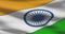 India national flag footage. Indian waving country flag on wind