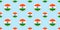 India round flag seamless pattern. Indian background. Vector circle icons. Geometric symbols. Texture for sports pages
