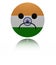 India sad icon with reflection illustration