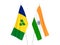 India and Saint Vincent and the Grenadines flags