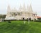 India temple with beautiful green park