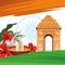 India travel and tourism card