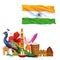 India travel and tourism card