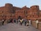 India - Uttar Pradesh - Agra - Agra Fort - Bastions overlook the Delhi Gate of Agra Fort