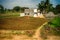 Indian agricultural areas with houses of ryots