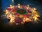 Indian alpana rangoli design for Diwali festival