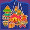 Indian art style Subh Vivah Happy Wedding message