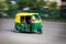 Indian auto autorickshaw in the street. Delhi, India