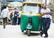 Indian auto rickshaw tut-tuk driver man