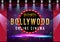 Indian Bollywood Online Cinema Banner for web background design