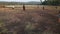 Indian boys playing cricket at the playing field in Goa.