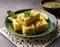 Indian breakfast Khaman or dhokhala