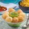 Indian breakfast Panipuri or Golgappa