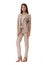 Indian business woman in beige pant suit full body protrait in high heels