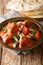 Indian Butter Chicken Murgh Makhani with spicy sauce, almonds an