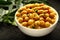 Indian chickpea curry.Indian cuisine.
