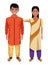 Indian children avatar cartoon character