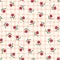 Indian Chintz Flowers and Plaid Vector Seamless Pattern