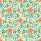 Indian Chintz seamless vector pattern design for