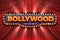 Indian cinema background. Bollywood film poster with red drapes, 3D realistic movie award stage. Vector Bollywood