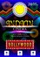 Indian Cinema Bollywood  poster for night party background design