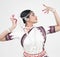 Indian classical female dancer