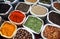 Indian colored spices