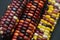 Indian corn closeup