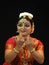 Indian dancer performs classical dance