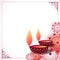 Indian decorative happy diwali diya background design