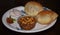 Indian Dish Chole Bhature