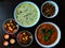 Indian Dishes, Dessert and Three Candles, Kurkuri Bhindi or Crispy Okra, Kheer or Indian Rice Pudding with dry fruits, Malai Kofta