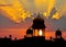 Indian domes sunset