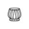 Indian drum line icon