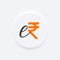 indian e-rupi or erupee digital currency symbol background for secure payment