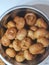 Indian famous dish baati with lots of ghee