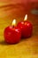 Indian festival Diwali , Glowing apple shape candle