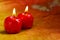 Indian festival Diwali , Glowing apple shape candle