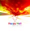 Indian festival Happy Holi splash colorful