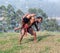 Indian fighters performing Adithada Hand Combat