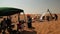 Indian Film crew Making of movie in desert