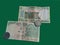 Indian five rupee currency note and five  rupees coins. Vintage money collection.