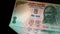 Indian five rupees three currency notes