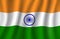 Indian flag 3d vector, national banner of India