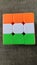 Indian flag tri color rubic cube