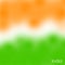 Indian flag tricolor inspired illustration